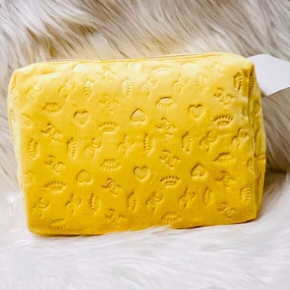 Juicy Couture Yellow Velvet Cosmetic Bag - Picture 4 of 6